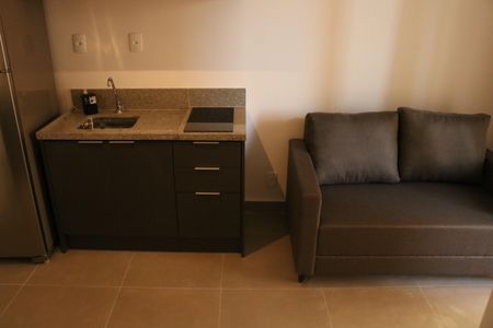 Studio para alugar com 27m², 1 quarto e sem vagaSala e Cozinha Integrada