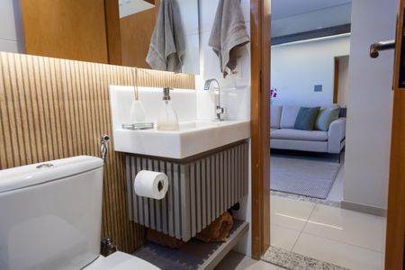 Apartamento à venda com 130m², 2 quartos e 2 vagasBanheiro Social