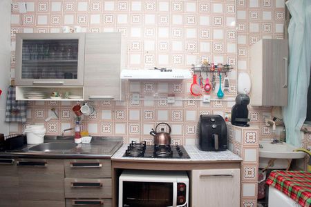 Cozinha + Área de Serviço de apartamento à venda com 1 quarto, 49m² em Centro Histórico, Porto Alegre