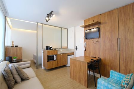 Sala de kitnet/studio para alugar com 1 quarto, 30m² em Vila Nova Conceição, São Paulo