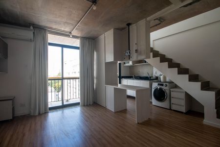 Sala de apartamento à venda com 1 quarto, 40m² em Santo Amaro, São Paulo