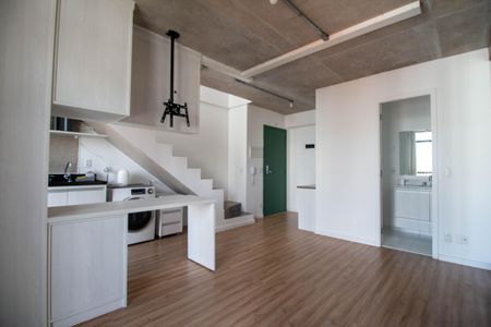 Sala de apartamento à venda com 1 quarto, 40m² em Santo Amaro, São Paulo