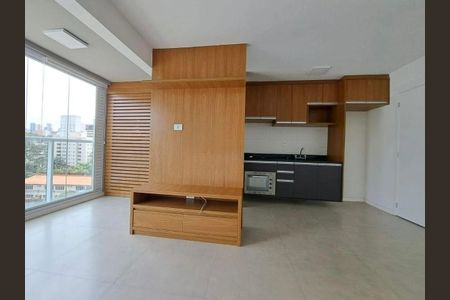 Sala/Cozinha de apartamento à venda com 1 quarto, 38m² em Vila Andrade, São Paulo