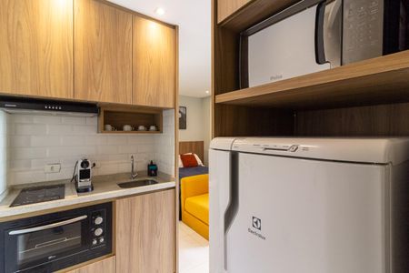 Studio à venda com 26m², 1 quarto e sem vagaCozinha Americana