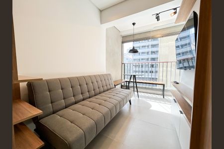 Sala de apartamento para alugar com 1 quarto, 32m² em Santo Amaro, São Paulo