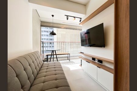 Sala de apartamento para alugar com 1 quarto, 32m² em Santo Amaro, São Paulo