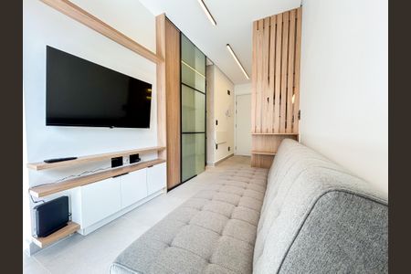 Sala de apartamento para alugar com 1 quarto, 32m² em Santo Amaro, São Paulo