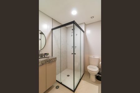 Banheiro de kitnet/studio à venda com 1 quarto, 24m² em Perdizes, São Paulo