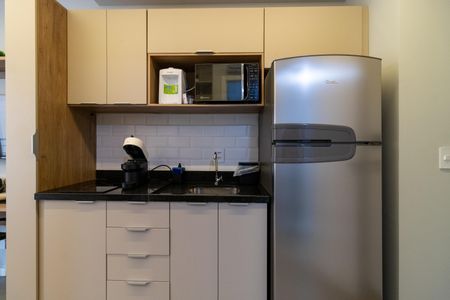 Cozinha de kitnet/studio à venda com 1 quarto, 24m² em Perdizes, São Paulo