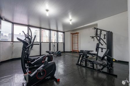 Apartamento para alugar com 44m², 1 quarto e 1 vaga Apartamento para alugar com 44m², 1 quarto e 1 vagaÁrea comum - Academia