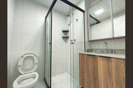 Banheiro de kitnet/studio à venda com 1 quarto, 22m² em Vila Mariana, São Paulo