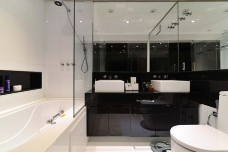 Apartamento para alugar com 105m², 1 quarto e 2 vagasBanheiro da Suíte