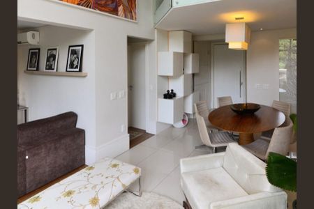 Apartamento para alugar com 105m², 1 quarto e 2 vagasSala