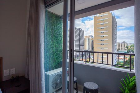 Varanda do Studio de kitnet/studio para alugar com 1 quarto, 24m² em Vila Olímpia, São Paulo