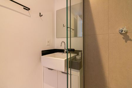 Studio para alugar com 24m², 1 quarto e sem vaga Studio para alugar com 24m², 1 quarto e sem vagaBanheiro