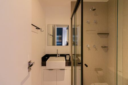 Studio para alugar com 24m², 1 quarto e sem vaga Studio para alugar com 24m², 1 quarto e sem vagaBanheiro