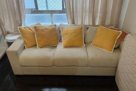 Sala de apartamento para alugar com 1 quarto, 63m² em Gonzaga, Santos