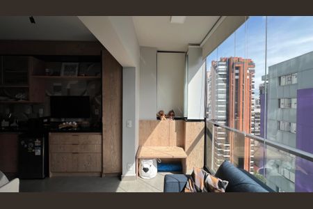 Studio para alugar com 33m², 1 quarto e 1 vaga Studio para alugar com 33m², 1 quarto e 1 vagaVaranda