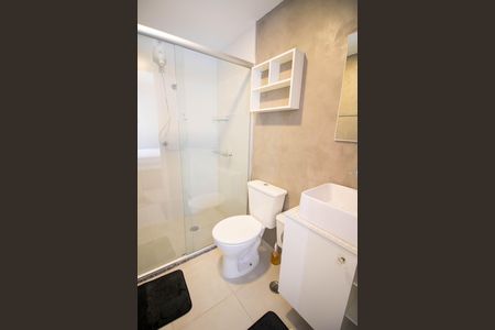 Banheiro de kitnet/studio à venda com 1 quarto, 26m² em Santo Amaro, São Paulo