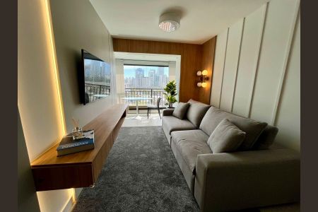 Sala de apartamento à venda com 2 quartos, 64m² em Vila Cordeiro, São Paulo