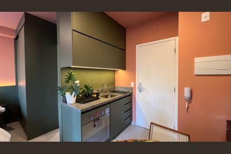 Studio para alugar com 23m², 1 quarto e sem vaga Studio para alugar com 23m², 1 quarto e sem vagaCozinha