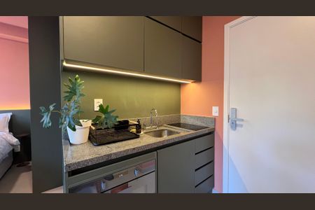 Studio para alugar com 23m², 1 quarto e sem vaga Studio para alugar com 23m², 1 quarto e sem vagaCozinha