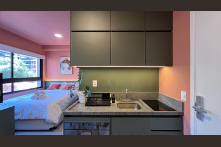 Studio para alugar com 23m², 1 quarto e sem vaga Studio para alugar com 23m², 1 quarto e sem vagaCozinha