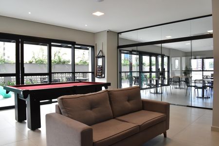 Studio à venda com 34m², 2 quartos e sem vagaÁrea comum - Salão de festas