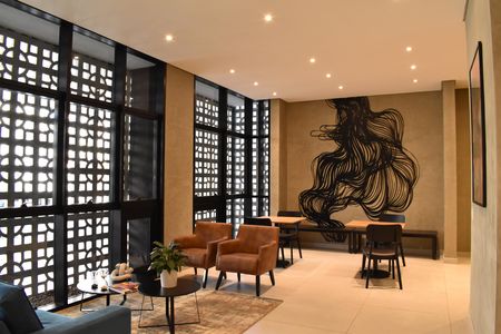 Studio à venda com 34m², 2 quartos e sem vagaHall social