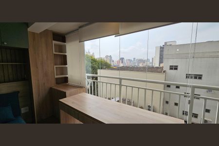 Varanda do Studio de kitnet/studio para alugar com 1 quarto, 27m² em Liberdade, São Paulo