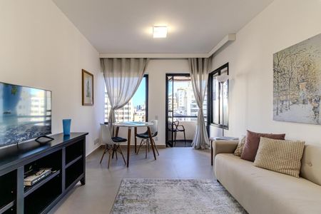 Sala de apartamento à venda com 1 quarto, 48m² em Santa Cecilia, São Paulo