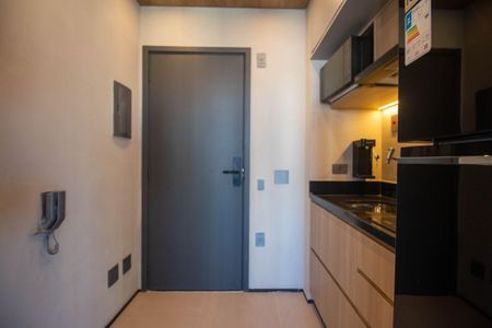 Cozinha de apartamento para alugar com 1 quarto, 26m² em Jardim das Acacias, São Paulo