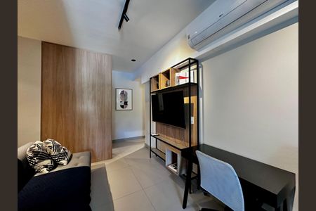 Sala de apartamento à venda com 1 quarto, 49m² em Campo Belo, São Paulo