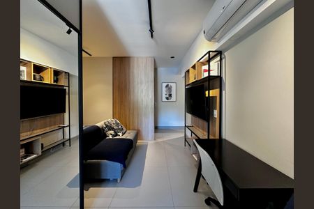 Sala de apartamento à venda com 1 quarto, 49m² em Campo Belo, São Paulo