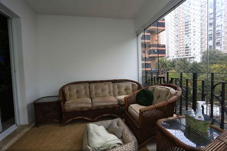 Varanda da Sala de apartamento à venda com 3 quartos, 109m² em Vila Andrade, São Paulo
