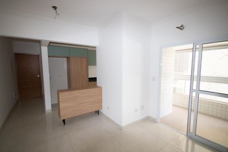 Sala de apartamento para alugar com 1 quarto, 50m² em Vila Caiçara, Praia Grande