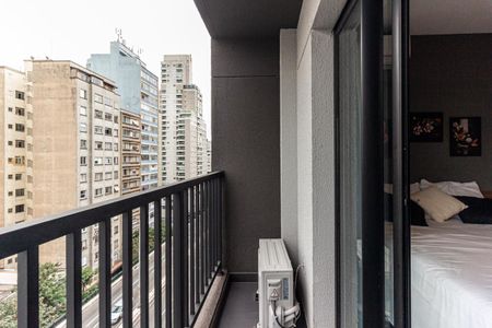 Apartamento para alugar com 23m², 1 quarto e sem vaga Apartamento para alugar com 23m², 1 quarto e sem vagaVaranda do Studio
