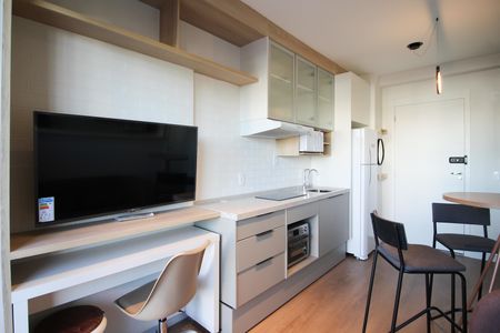 Sala de apartamento à venda com 1 quarto, 28m² em Moema, São Paulo