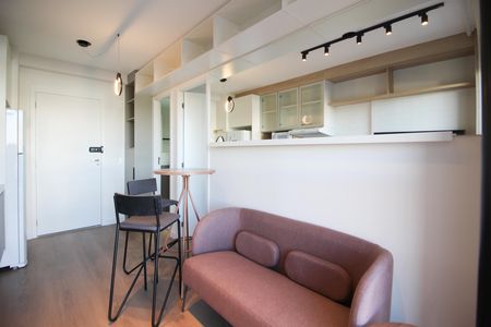 Sala de apartamento à venda com 1 quarto, 28m² em Moema, São Paulo