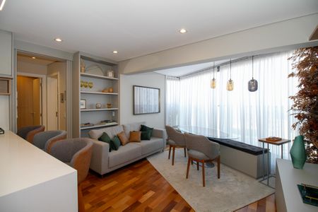 Sala e Cozinha de apartamento à venda com 2 quartos, 85m² em Pinheiros, São Paulo