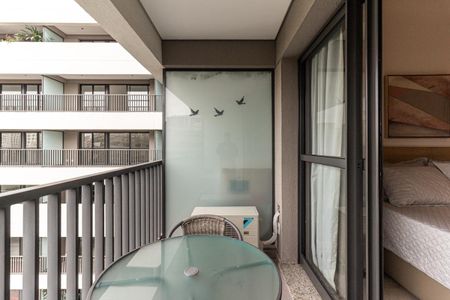 Varanda do Studio de kitnet/studio para alugar com 1 quarto, 25m² em Santa Ifigênia, São Paulo