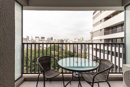 Varanda do Studio de kitnet/studio para alugar com 1 quarto, 25m² em Santa Ifigênia, São Paulo