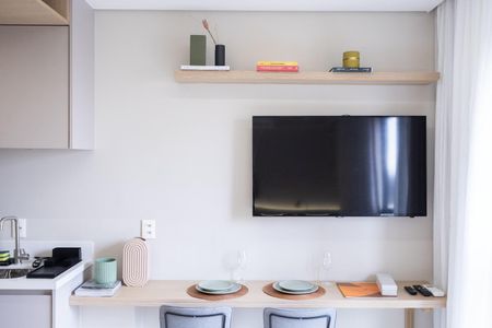 Sala de apartamento à venda com 1 quarto, 20m² em Indianópolis, São Paulo