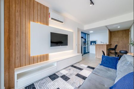 Sala de apartamento à venda com 1 quarto, 54m² em Petrópolis, Porto Alegre
