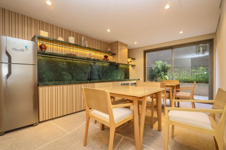 Studio para alugar com 55m², 1 quarto e 1 vagaÁrea comum - Salão de festas