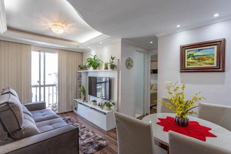 Sala de apartamento à venda com 2 quartos, 52m² em Vila Santa Luzia, Diadema