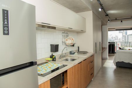 Studio para alugar com 33m², 1 quarto e sem vaga Studio para alugar com 33m², 1 quarto e sem vagaCozinha