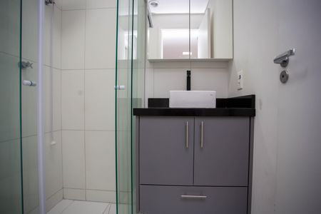 Banheiro de apartamento para alugar com 1 quarto, 38m² em Centro, Diadema