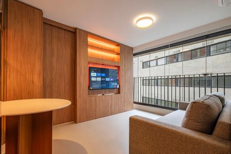 Sala/Cozinha de apartamento para alugar com 1 quarto, 37m² em Pinheiros, São Paulo