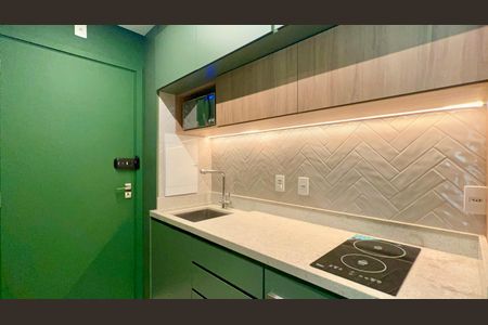 Cozinha de apartamento para alugar com 1 quarto, 37m² em Pinheiros, São Paulo